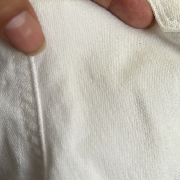 Chico’s So Slimming Girlfriend Crop patchwork white jeans‎ size 1.5/10 - Picture 14 of 14